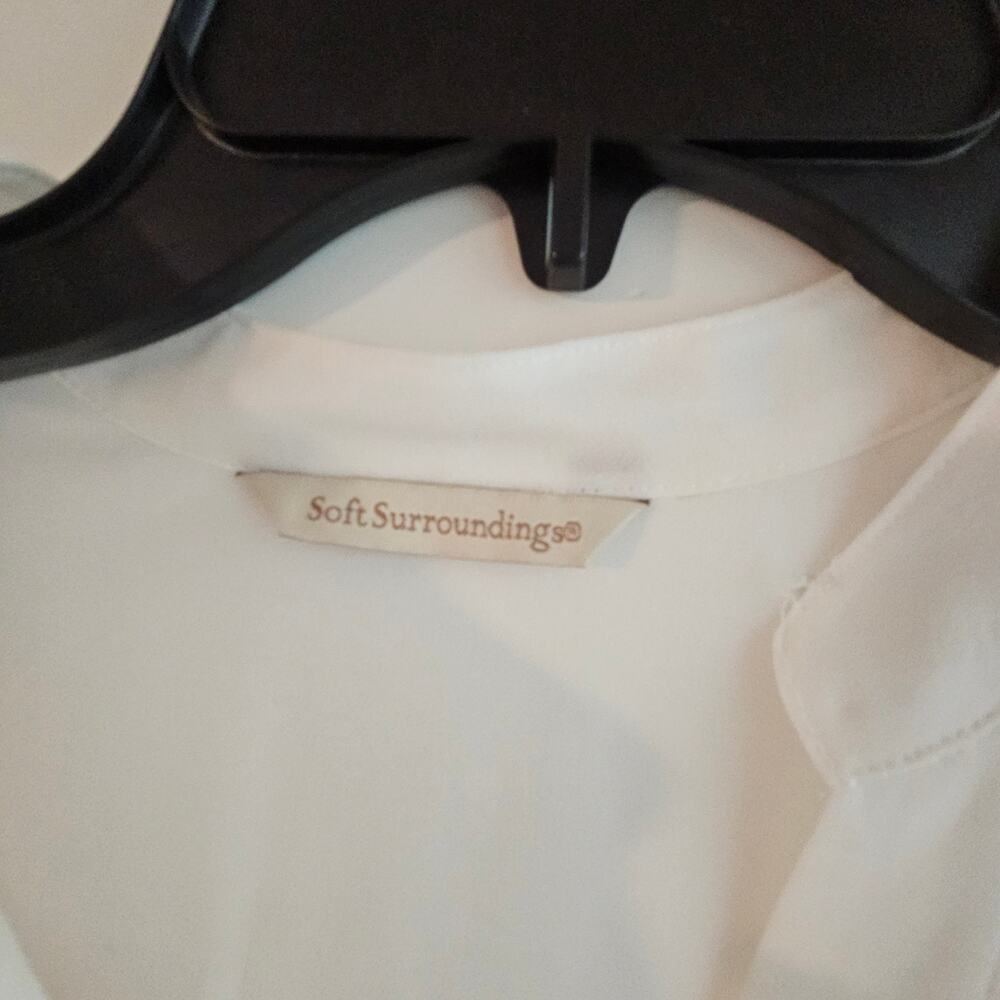 Women's Soft Surroundings White Button Up 1 Size Fits All - Picture 4 of 5